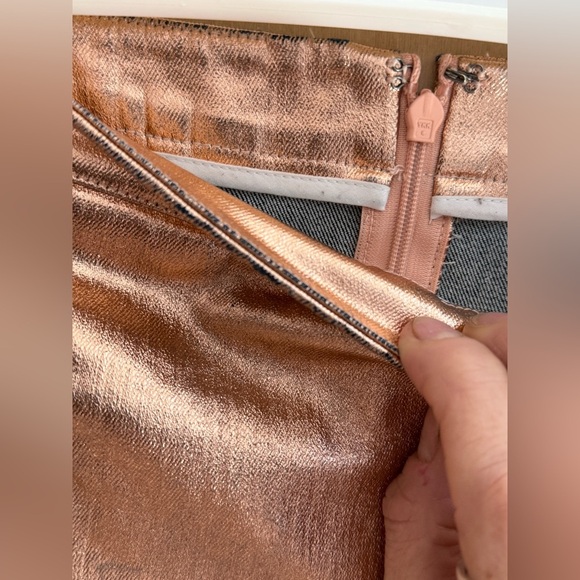 Club Monacco Copper Metallic Mini Skirt - Picture 8 of 12